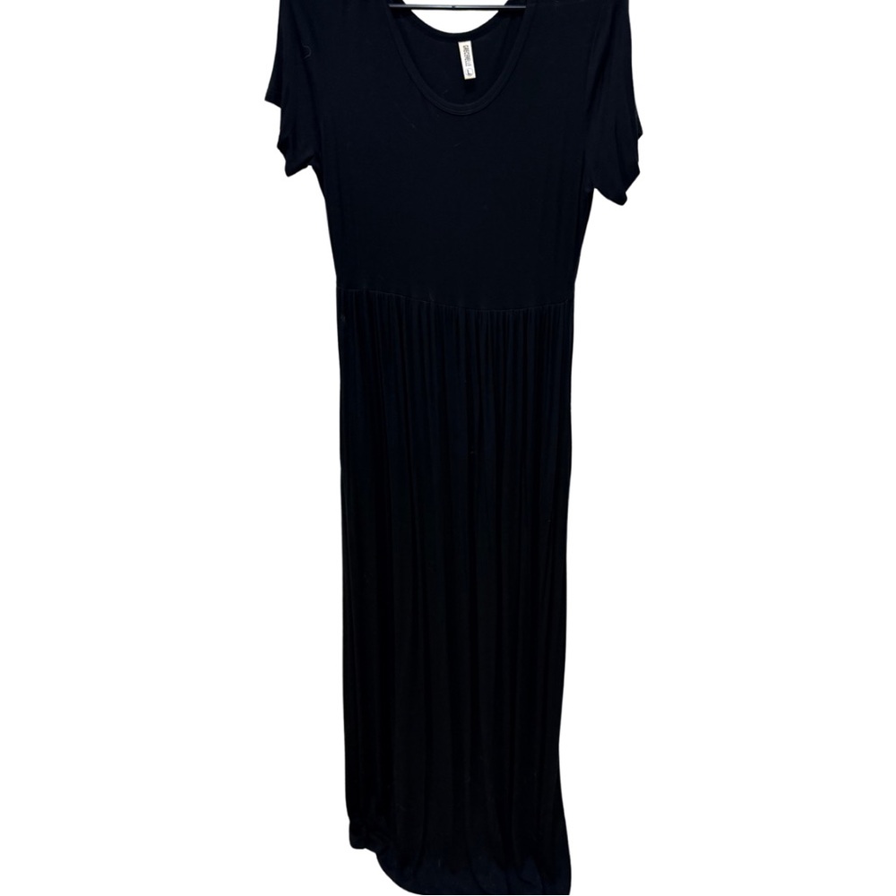 Casual Black Maxi Dress